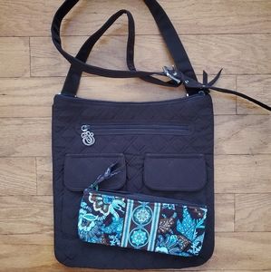Vera Bradley Crossbody & Brush and Pencil Case